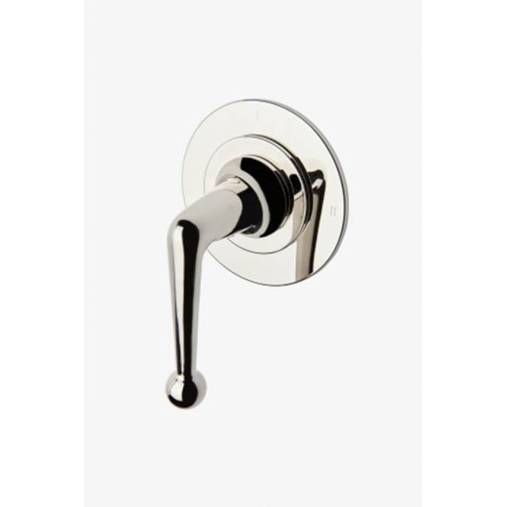 Dash Two Way Pressure Balance Diverter Valve Trim with Roman Numerals and Metal Lever Handle in Ma