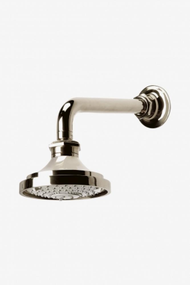 Henry 5 1/8  Shower Head, Arm and Flange with Adjustable Spray in Burnished Nickel, 1.75gpm