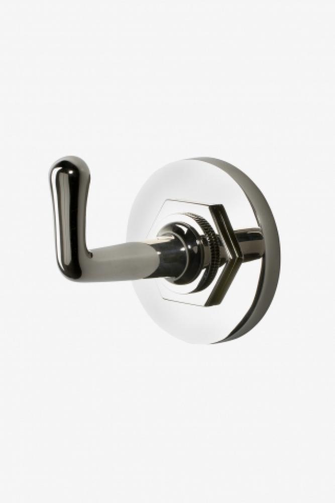 Henry Single Robe Hook in Unlacquered Brass