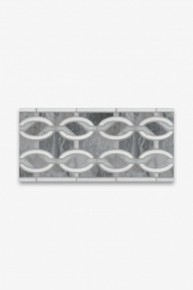 Signet Solid Links Petite Double Border 6 1/2'' x 7 1/4'' in Stone Group