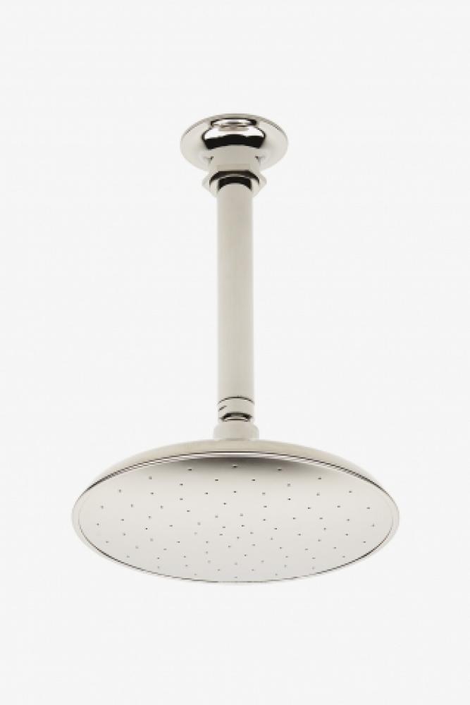 Henry 8'' Ceiling Mounted Shower Rose, Arm and Flange in Dark Nickel, 2.5gpm