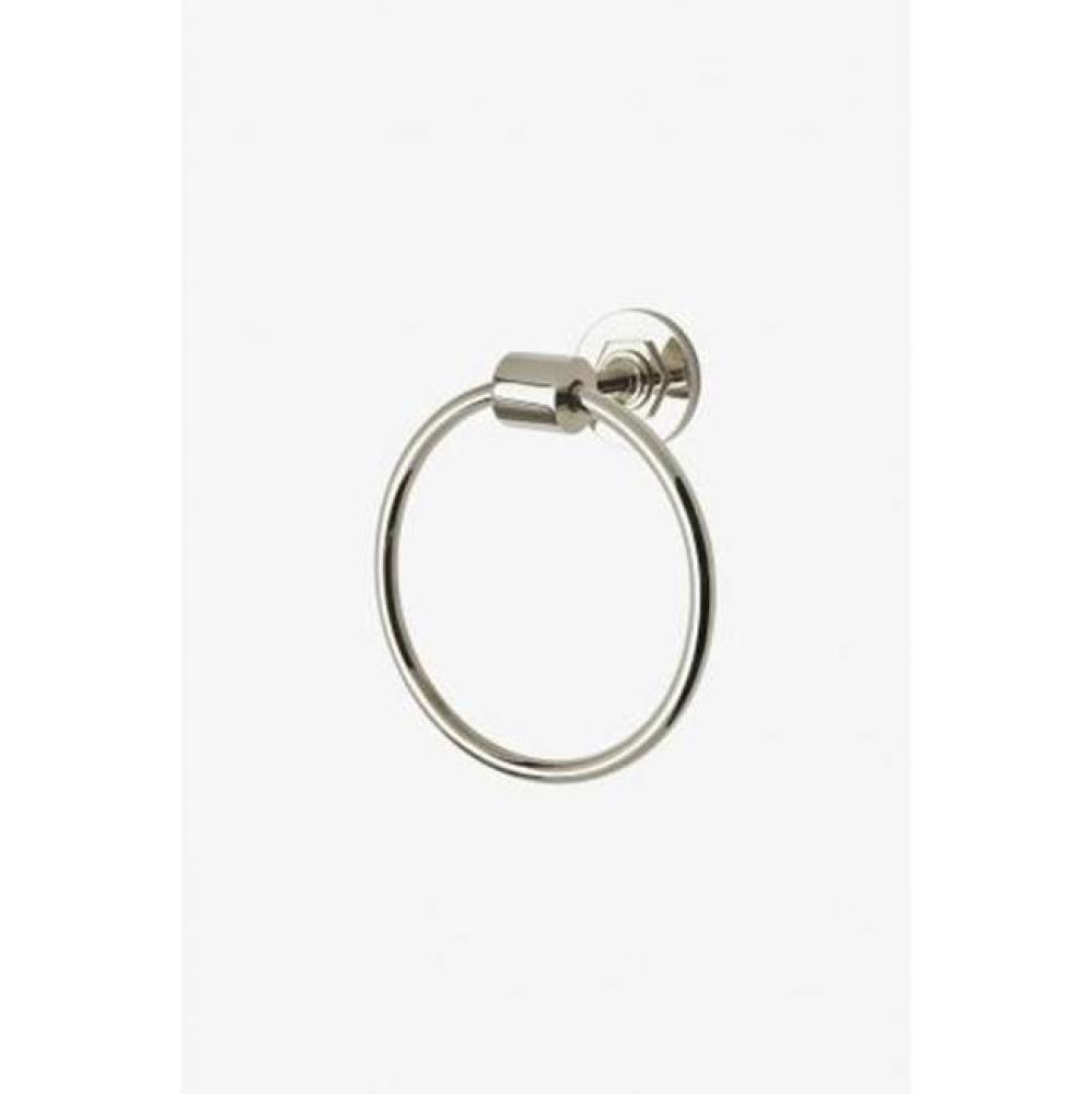 Henry 6 1/2'' Wall Mounted Towel Ring in Matte Nickel