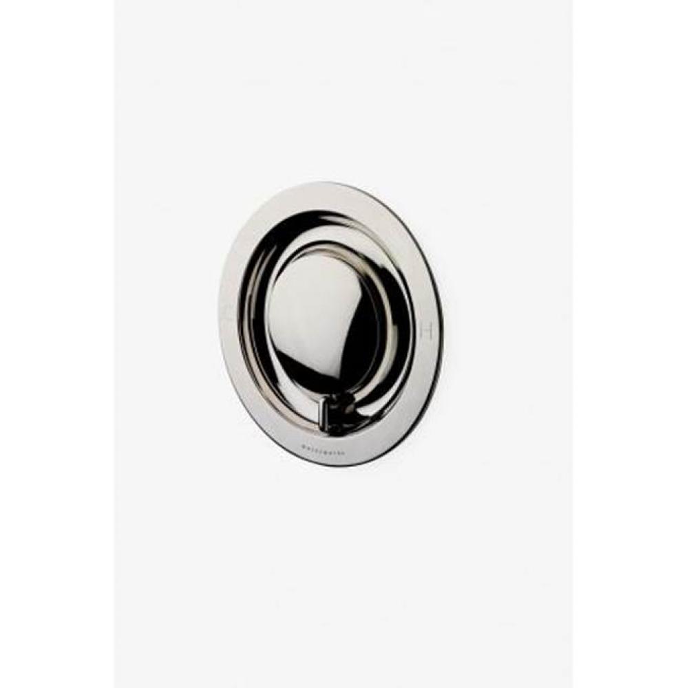 .25 Thermostatic Control Valve Trim with Metal Lever Handle in Dark Nickel