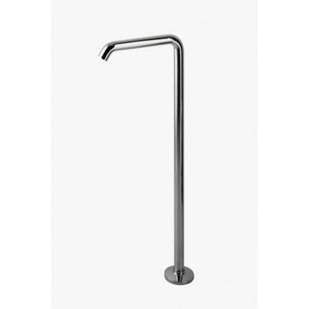 .25 Floor Mounted Tub Spout in Dark Nickel