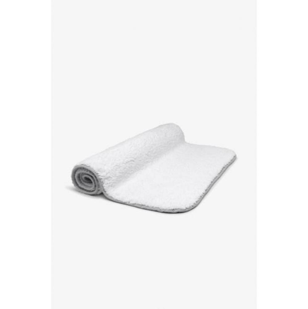 Figura Bath Rug 20 x 26 in White/Gray