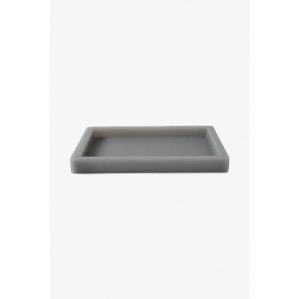 Resin Medium Rectangular Tray in Frost