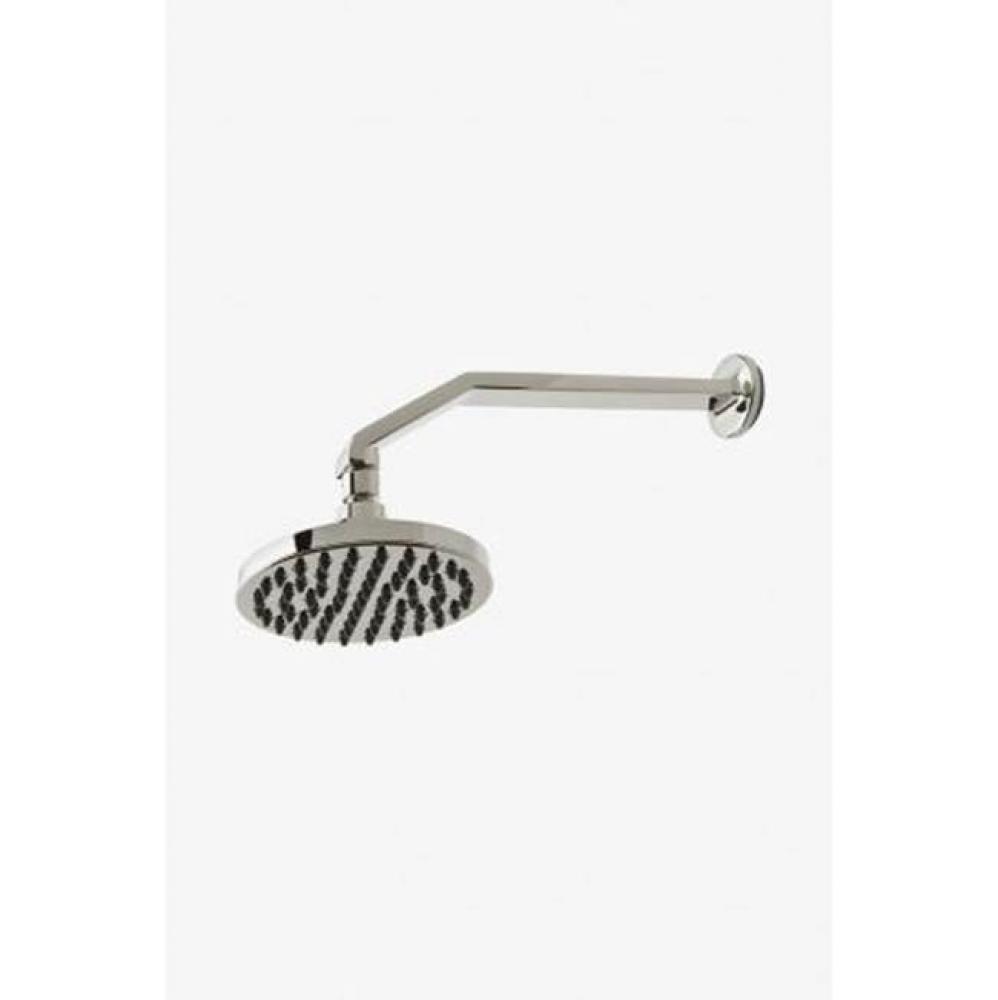Formwork Wall Mounted 6 Rain Shower Head, Arm and Flange in Chrome, 1.75gpm