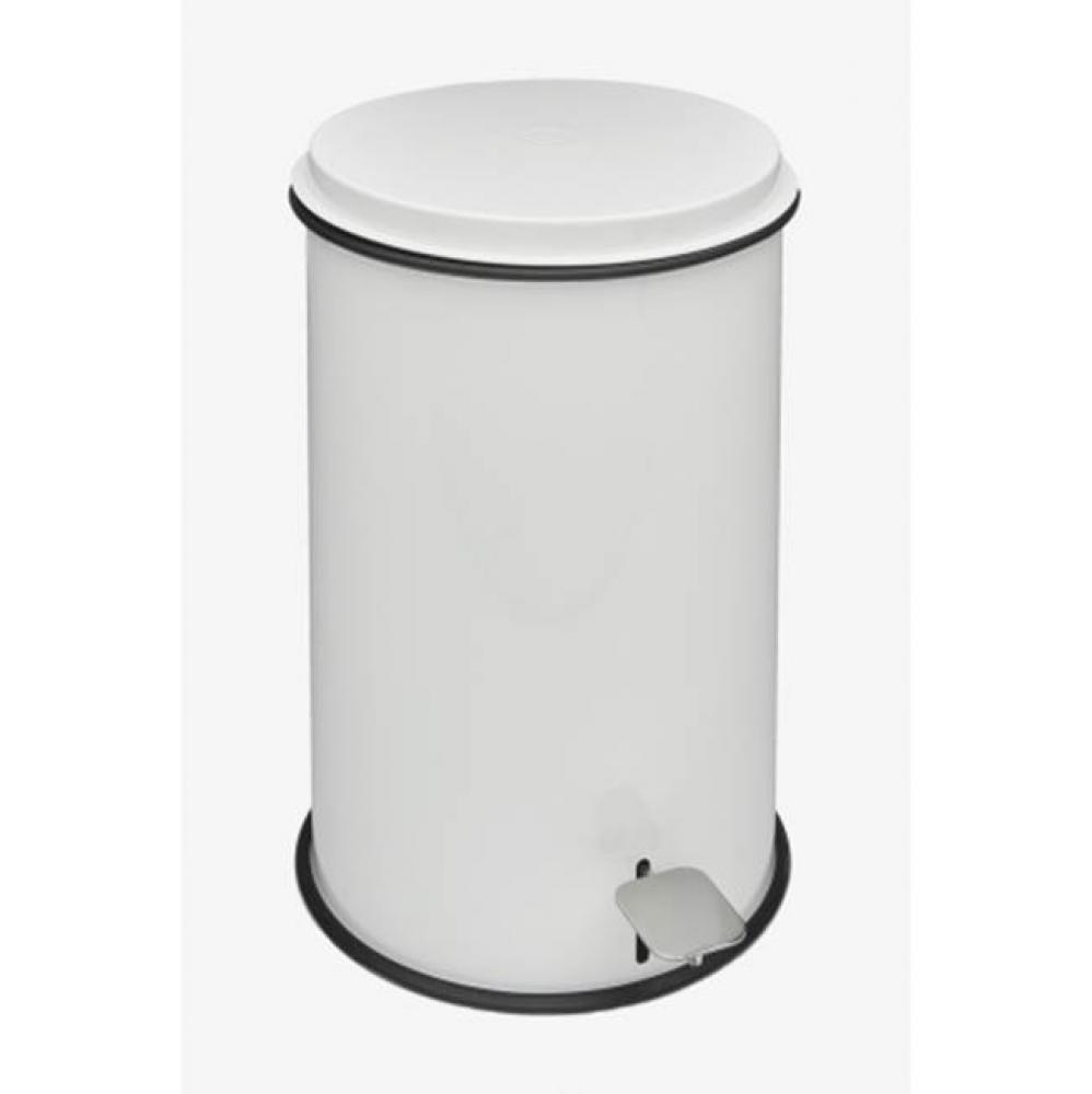 Waterworks Essentials Small Waste Can in White