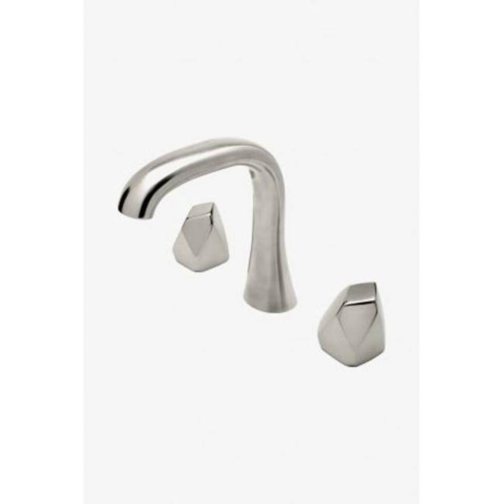 Isla High Profile Lavatory Faucet with Metal Geode Handles in Nickel, 1.2gpm (4.5L/min)