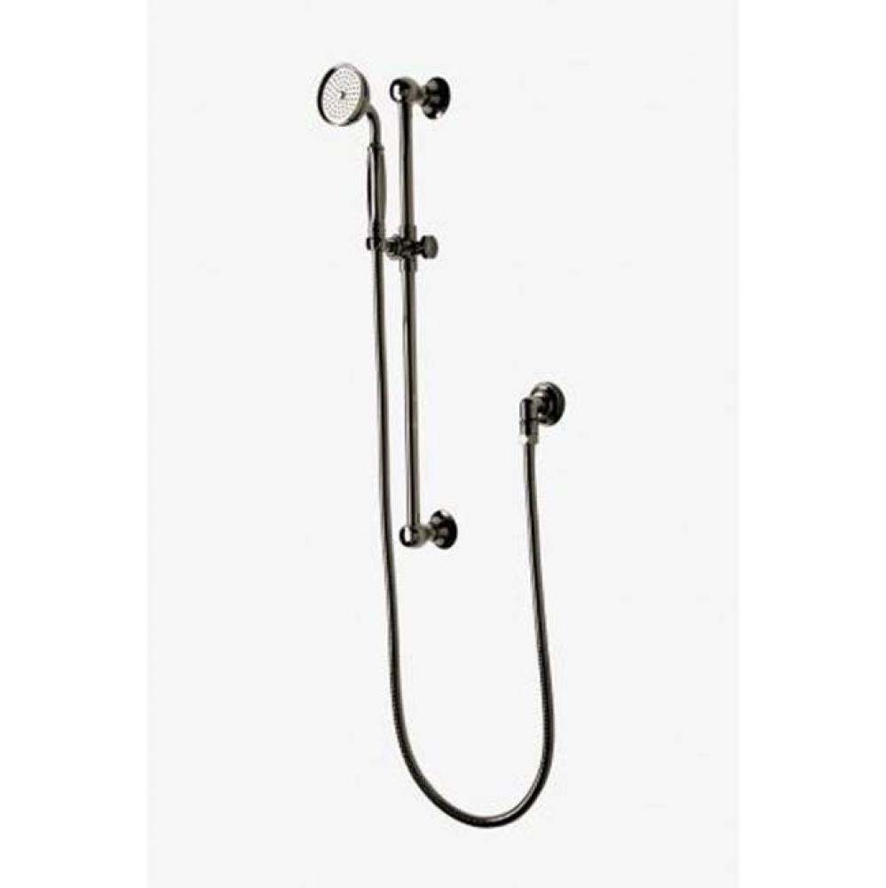 Julia Handshower On Bar with Metal Handle in Matte Nickel, 1.75gpm