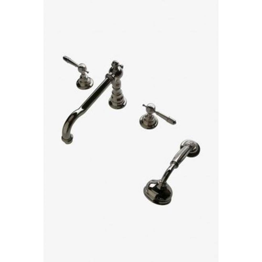 Julia High Profile Concealed Tub Filler with Metal Handshower and Metal Lever