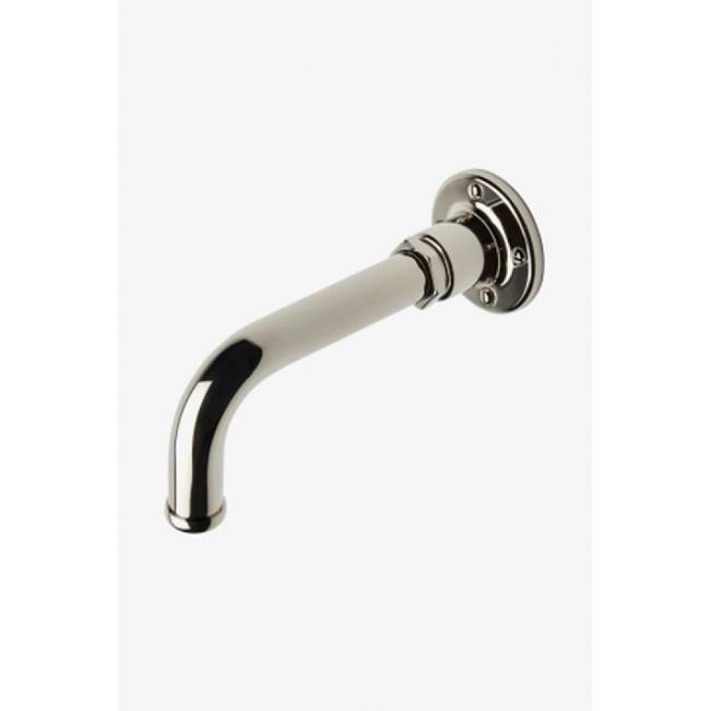 Regulator Wall Mounted Tub Spout in Unlacquered Brass