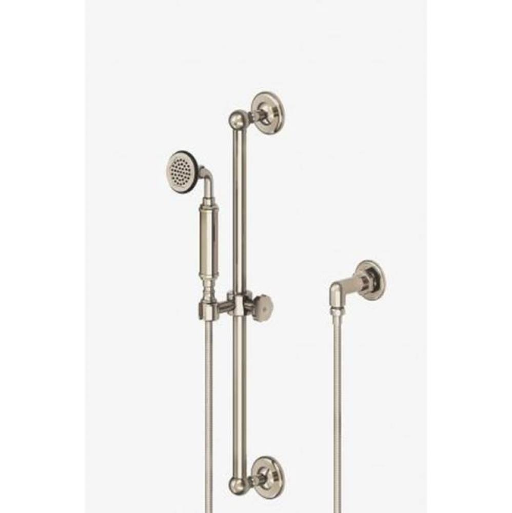 Regulator Handshower on Bar with Metal Handle in Chrome, 2.5gpm