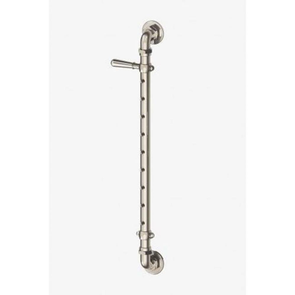 Regulator Body Spray Bar with Metal Lever Handle in Nickel