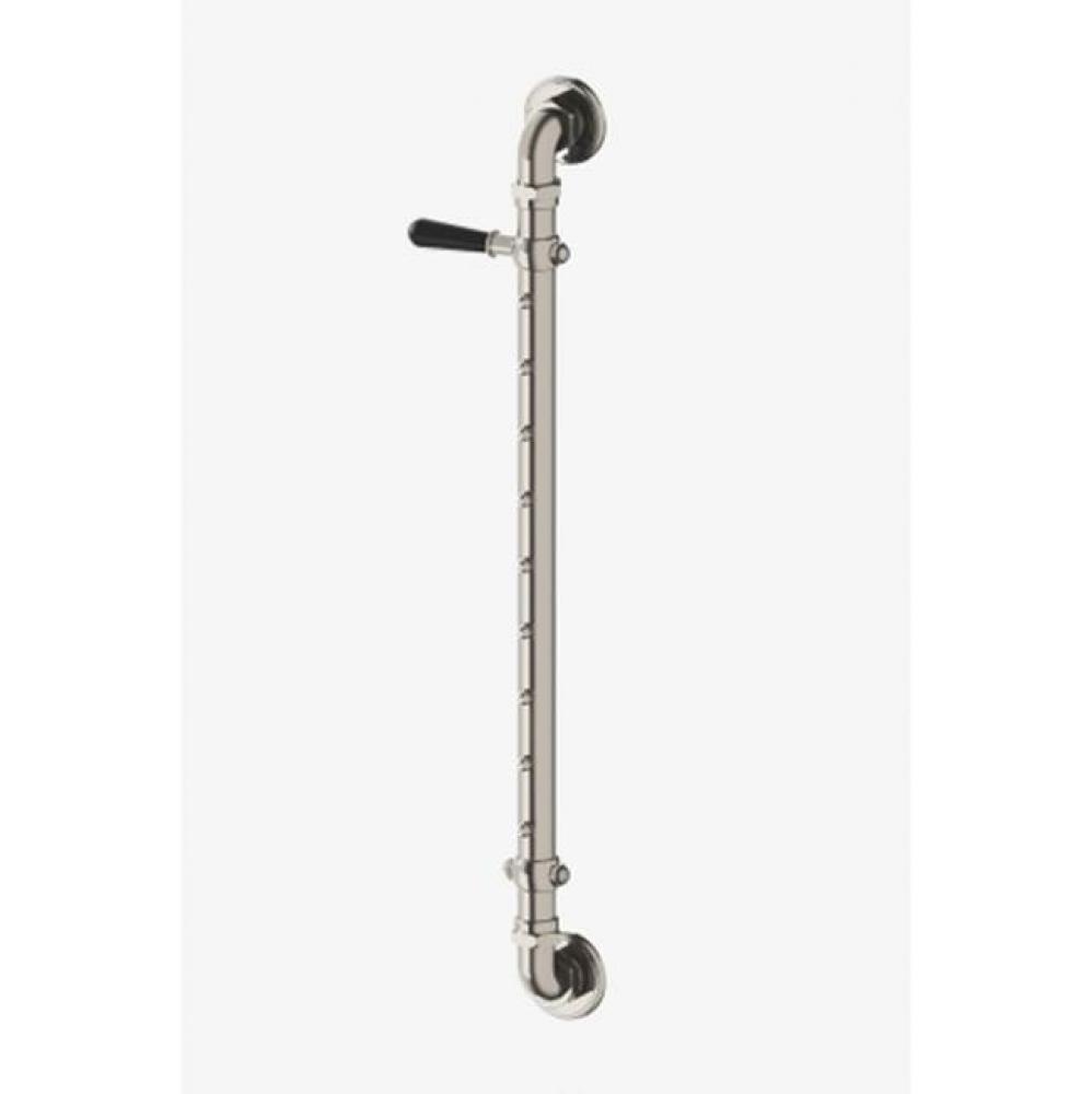 Regulator Body Spray Bar with Black Lever Handle in