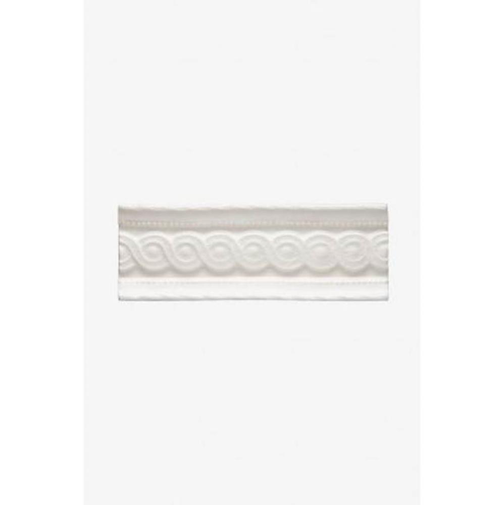 Architectonics Handmade Classic Revival Serpentine Border 2 1/8 x 6 Finished and Glazed (Left) in