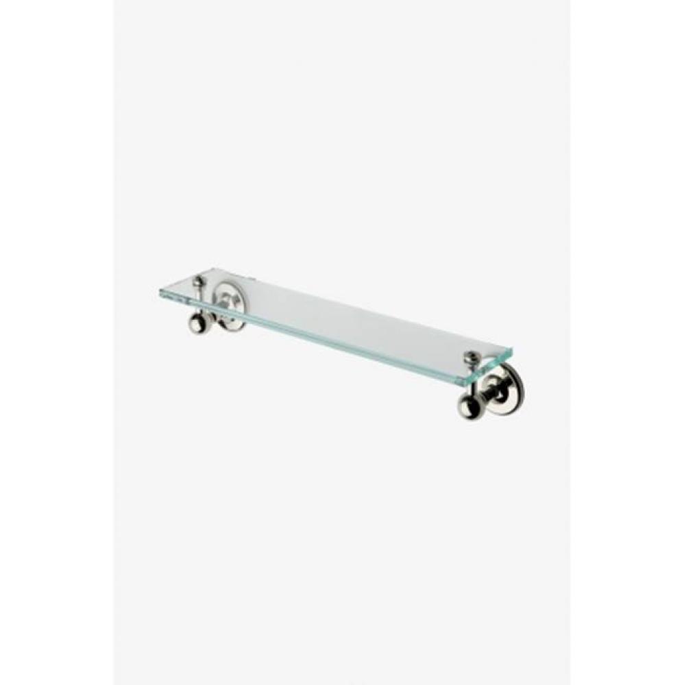 Regulator 18 Glass Shelf in Chrome