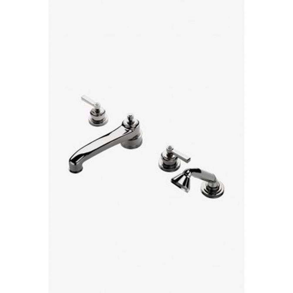 Aero Low Profile Concealed Tub Filler With Handshower and Metal Lever