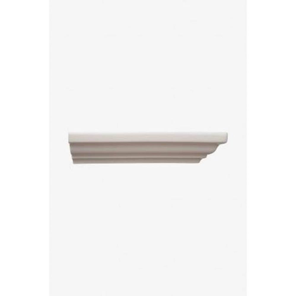 Architectonics Handmade Universal Ogee Rail 1 3/4 x 6 Stopend (Right) in Dove Glossy Solid