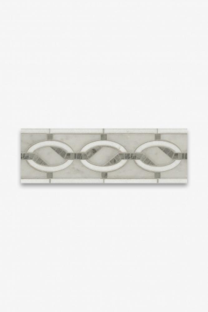 Signet Solid with Tesserae Links Petite Single Border 3 5/8'' x 7 1/4'' in