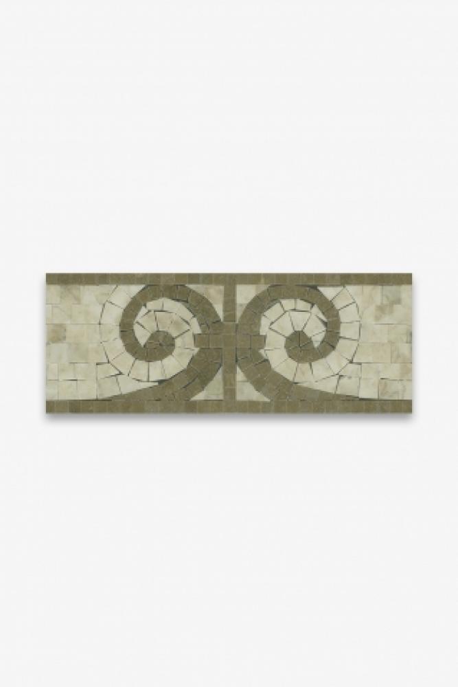 Signet Tesserae Rivoli Border 6 1/4'' x 12'' in Stone Group