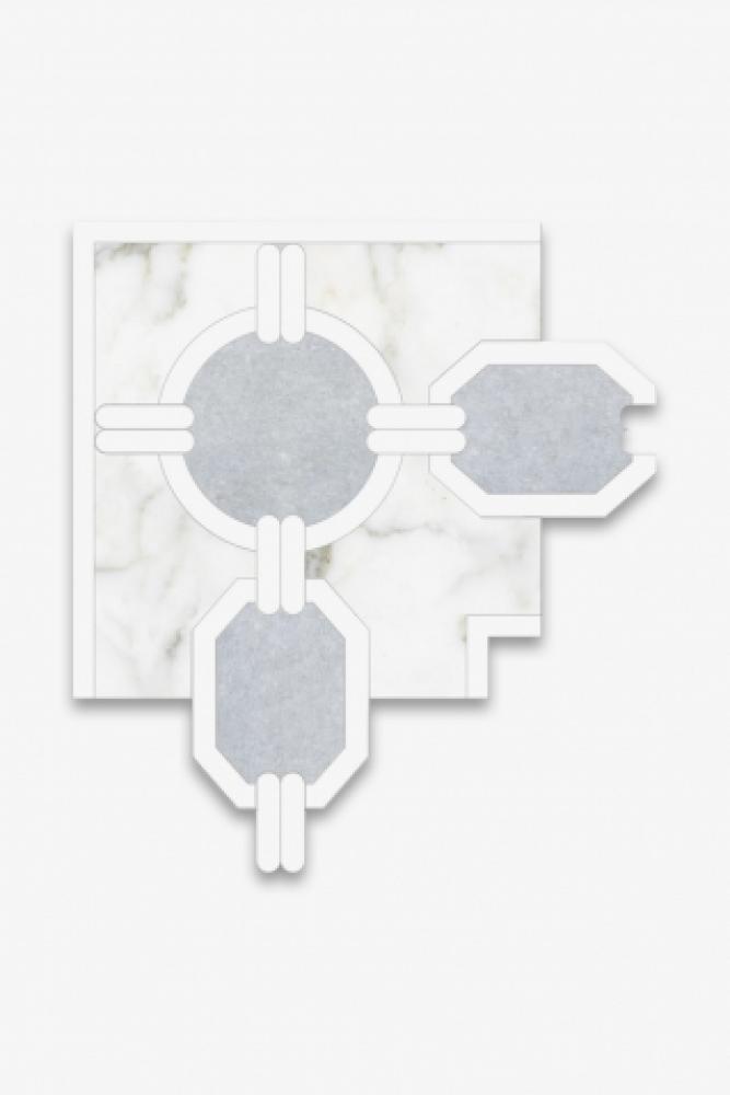 Signet Epaulette Grande Continuous Corner 8 1/2'' x 8 1/2'' in Stone Group 1