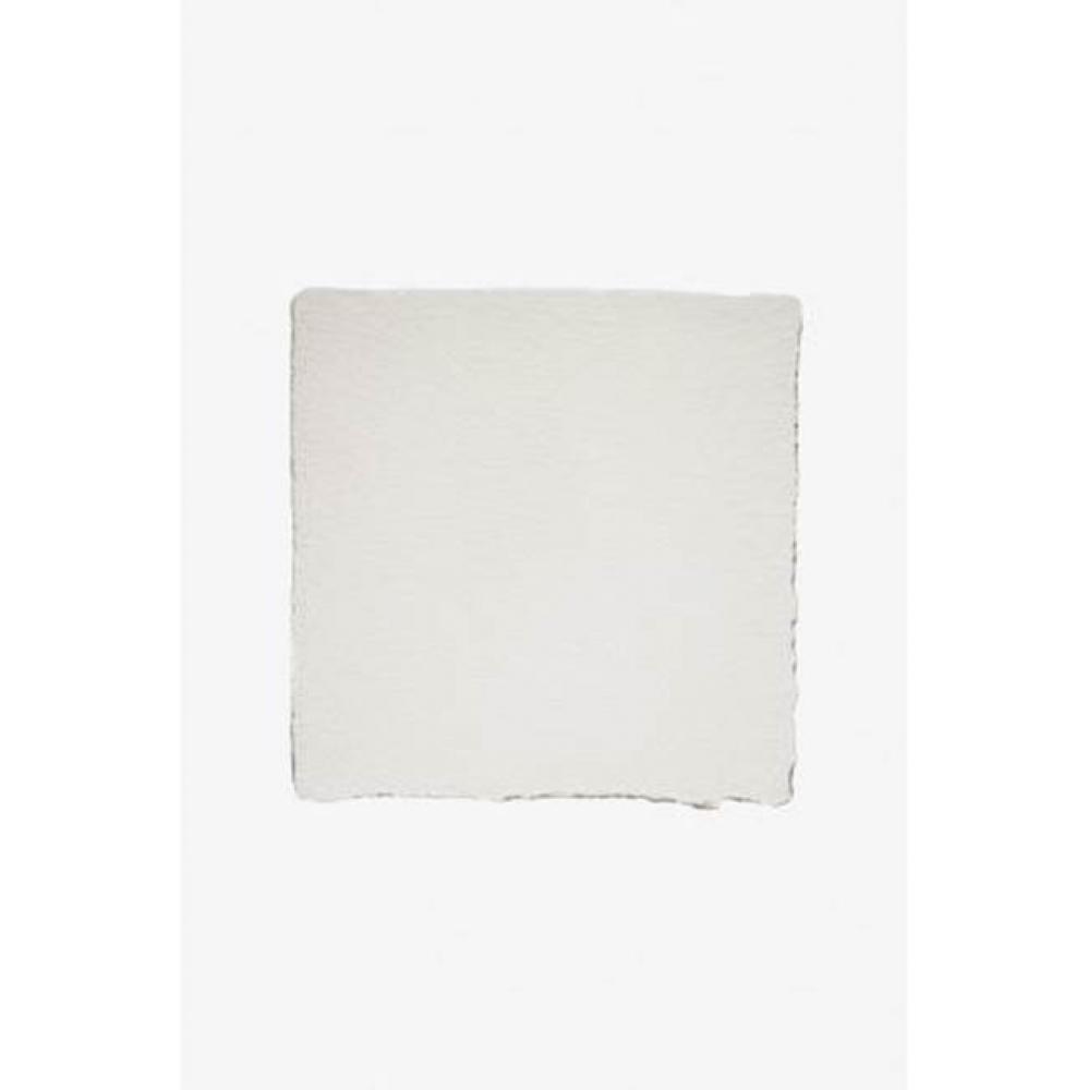 Architectonics Handmade Field Tile 6 x 6 Deckle Bullnose Single in Foam Glossy Solid