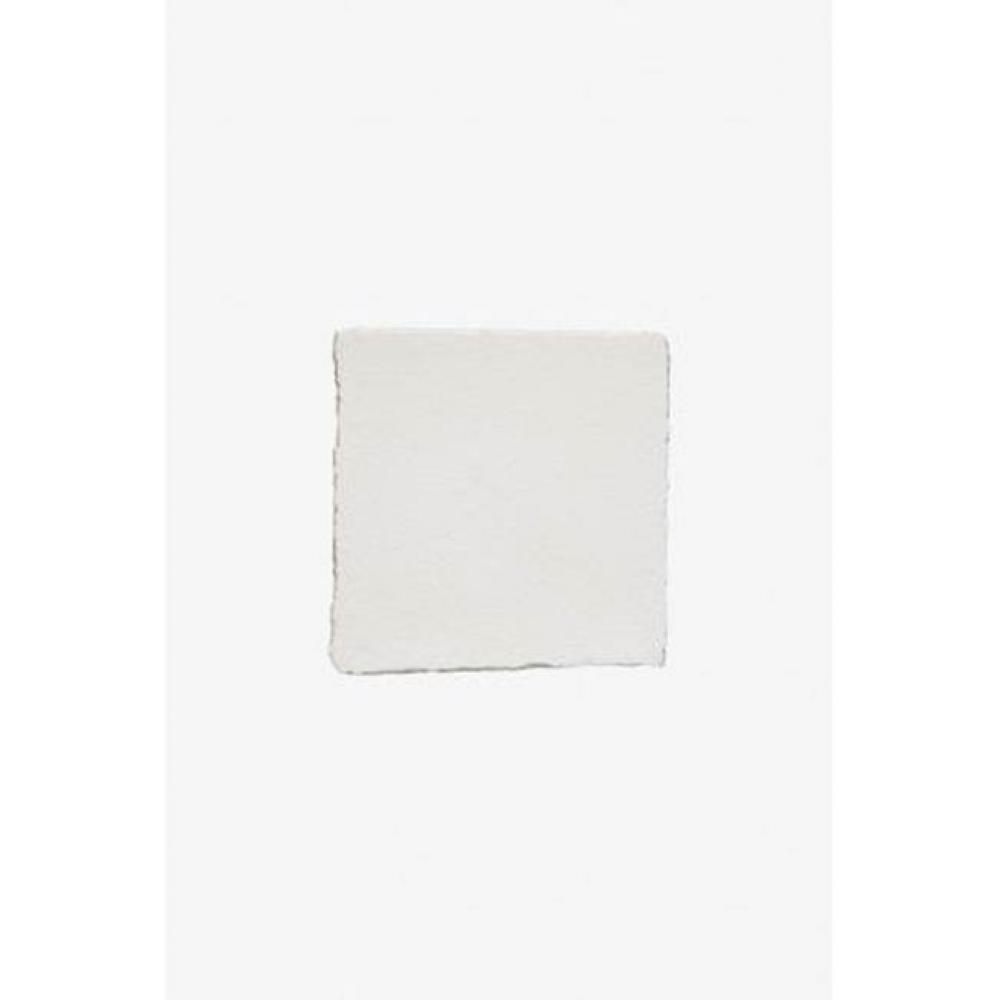 Architectonics Handmade Field Tile 4 1/4 x 4 1/4 Deckle Bullnose Single in Dove Glossy Solid