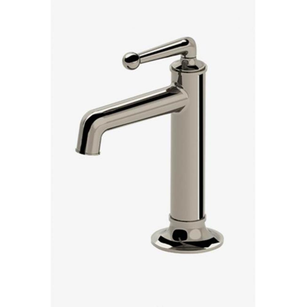 Dash One Hole High Profile Bar Faucet with Metal Lever Handle in Matte Nickel, 1.75gpm