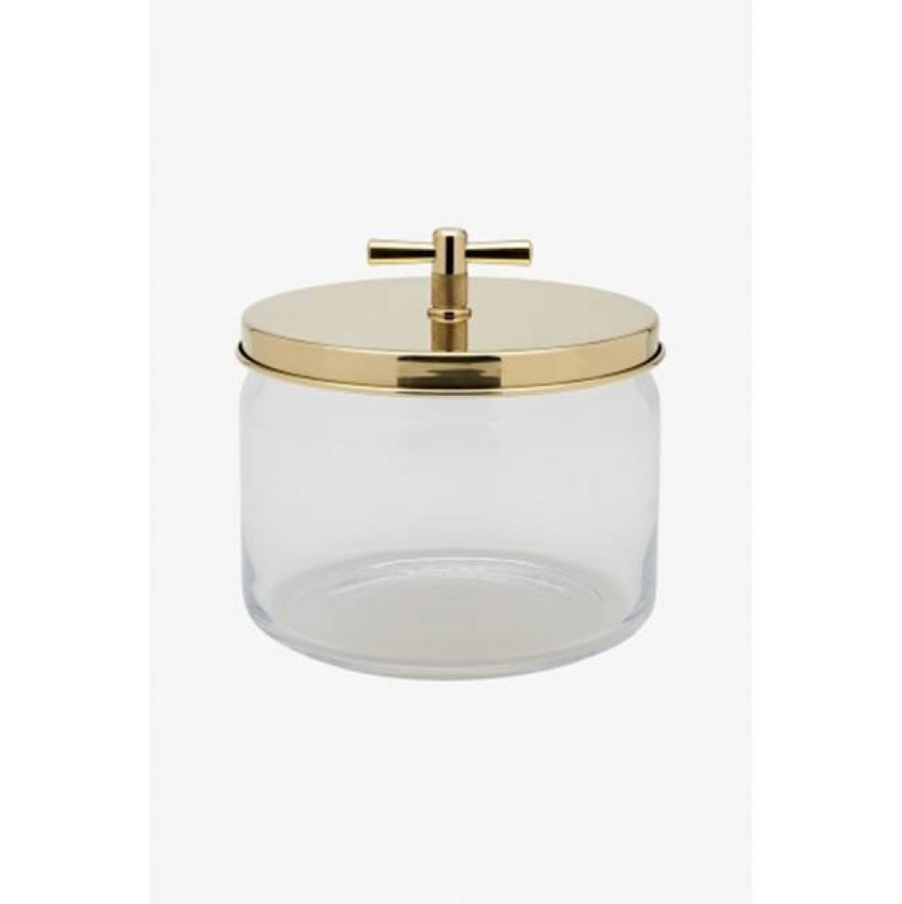 Quarter Large Storage Jar with Unlacquered Brass Lid