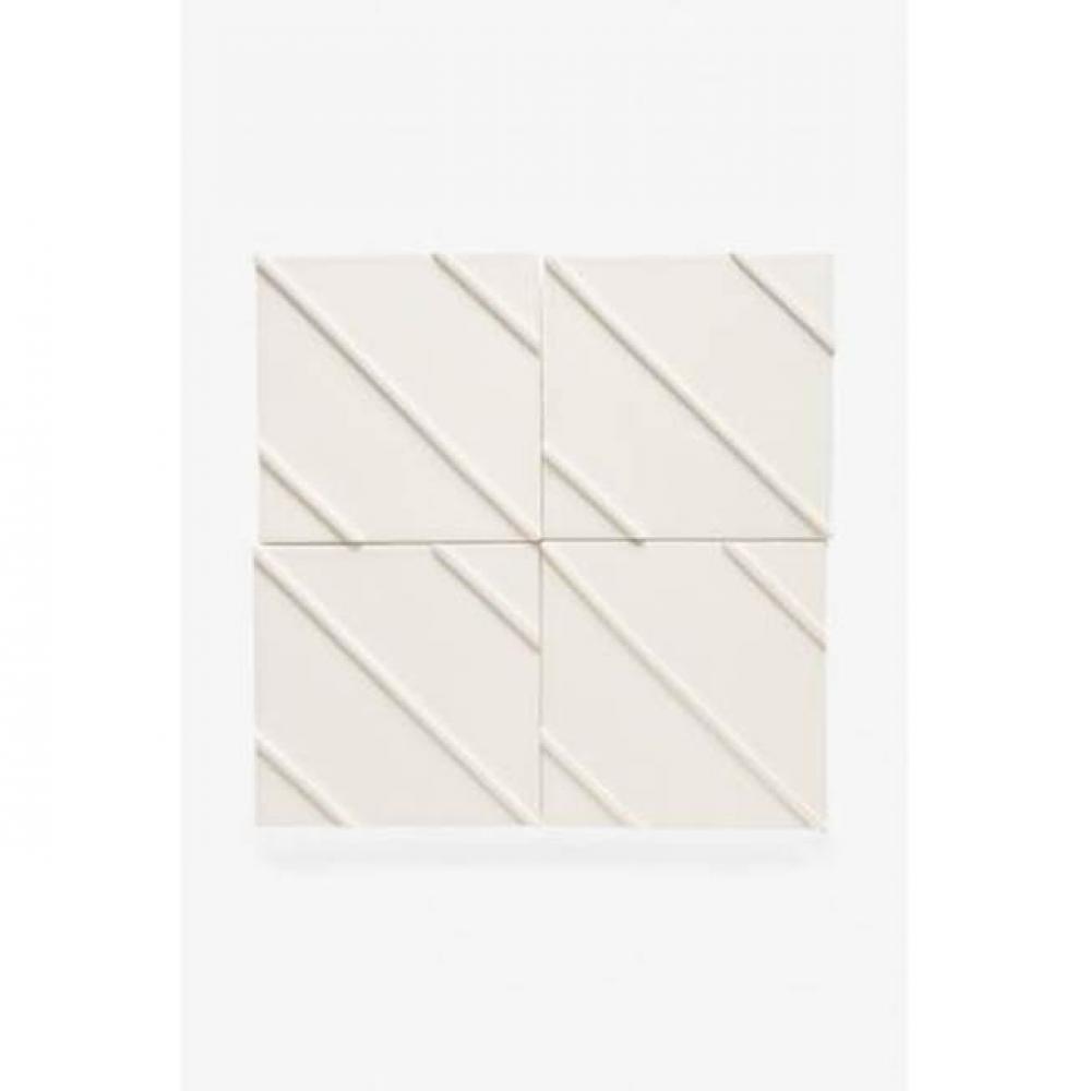 Architectonics Handmade Odyssey Decorative Field Tile Maze Relief 6 x 6 in Cactus Glossy Crackle