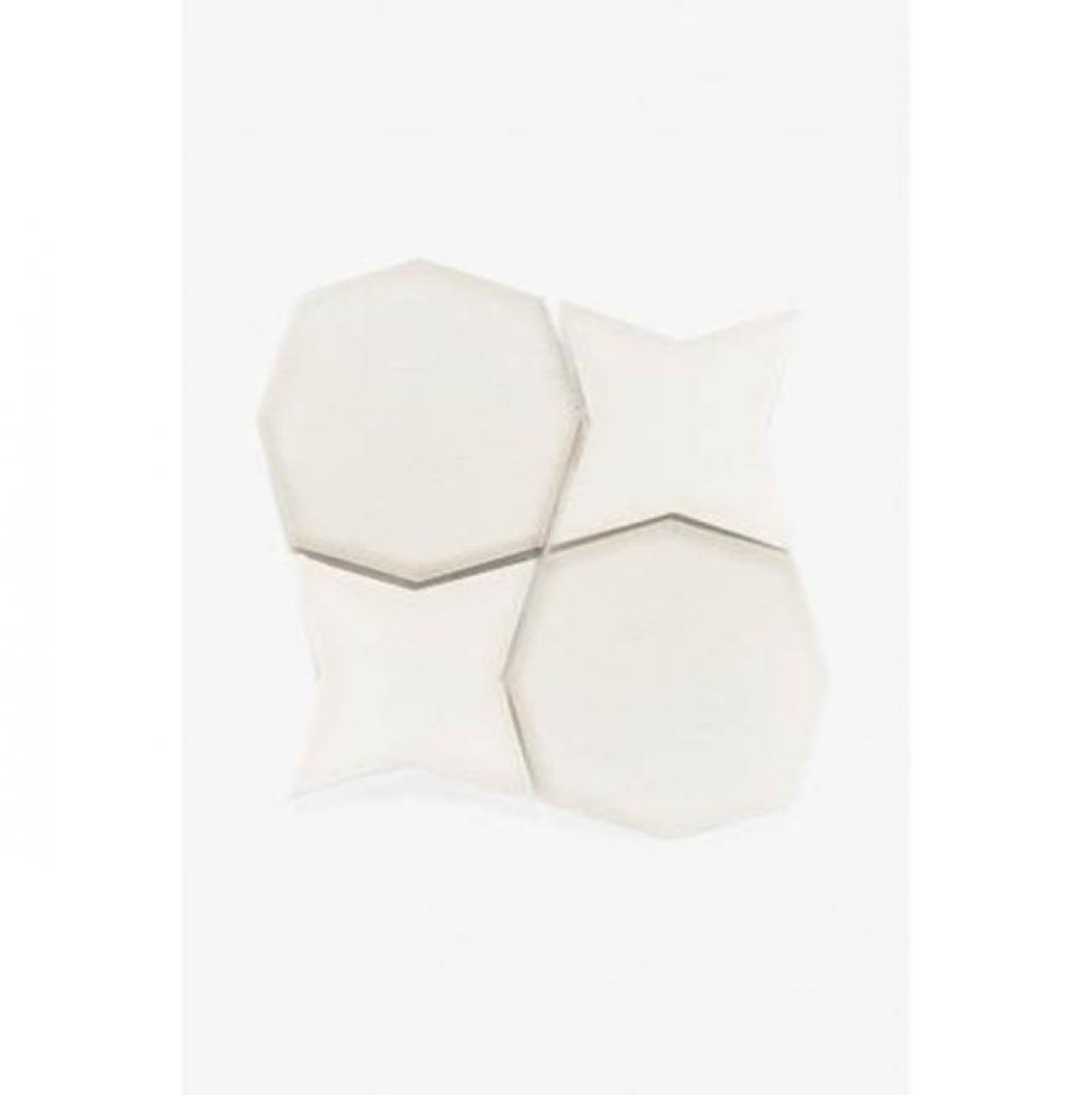 Architectonics Handmade Decorative Field Tile Jigsaw 8 x 8 in Apollo Glossy Solid