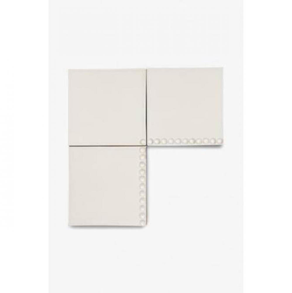 Architectonics Handmade Boss Decorative Field Tile Frame Grande 6 x 6 in Pewter Matte Solid