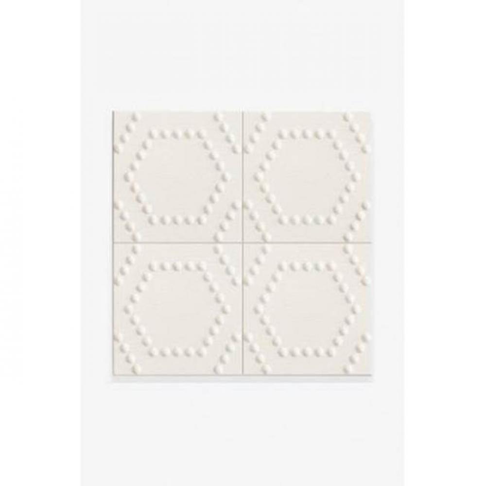 Architectonics Handmade Boss Decorative Field Tile Hexad Grande 6 x 6 in Lace Glossy Layered