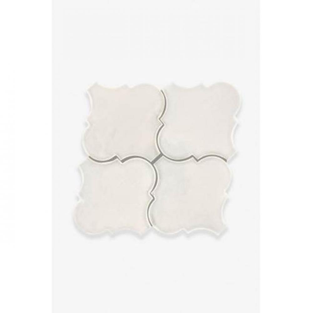Architectonics Handmade Decorative Field Tile Moroccan 6 x 6 in Whitecap Glossy Solid