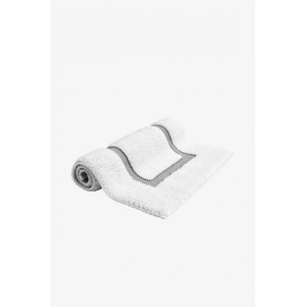 Cella Overwoven Bath Rug 20 x 31 in White/Gray