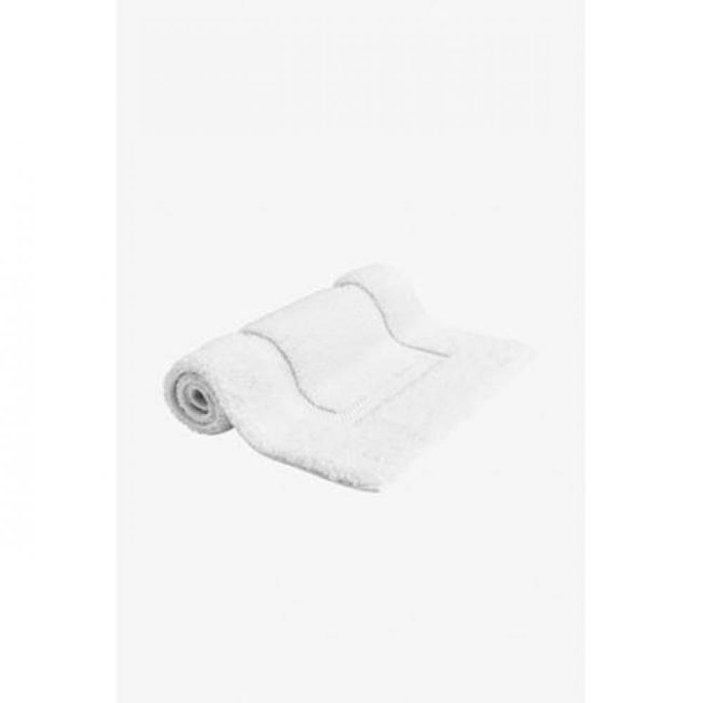 Cella Overwoven Bath Rug 25 x 72 in White