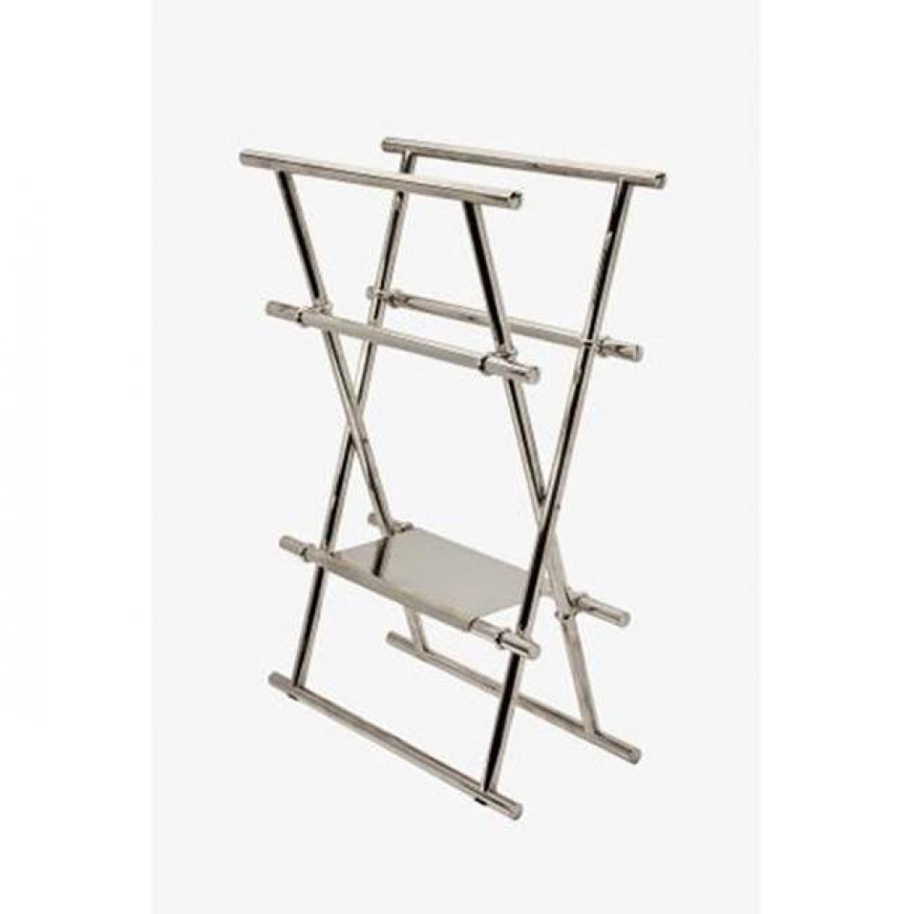 Bambu Folding Towel Rack in Nickel