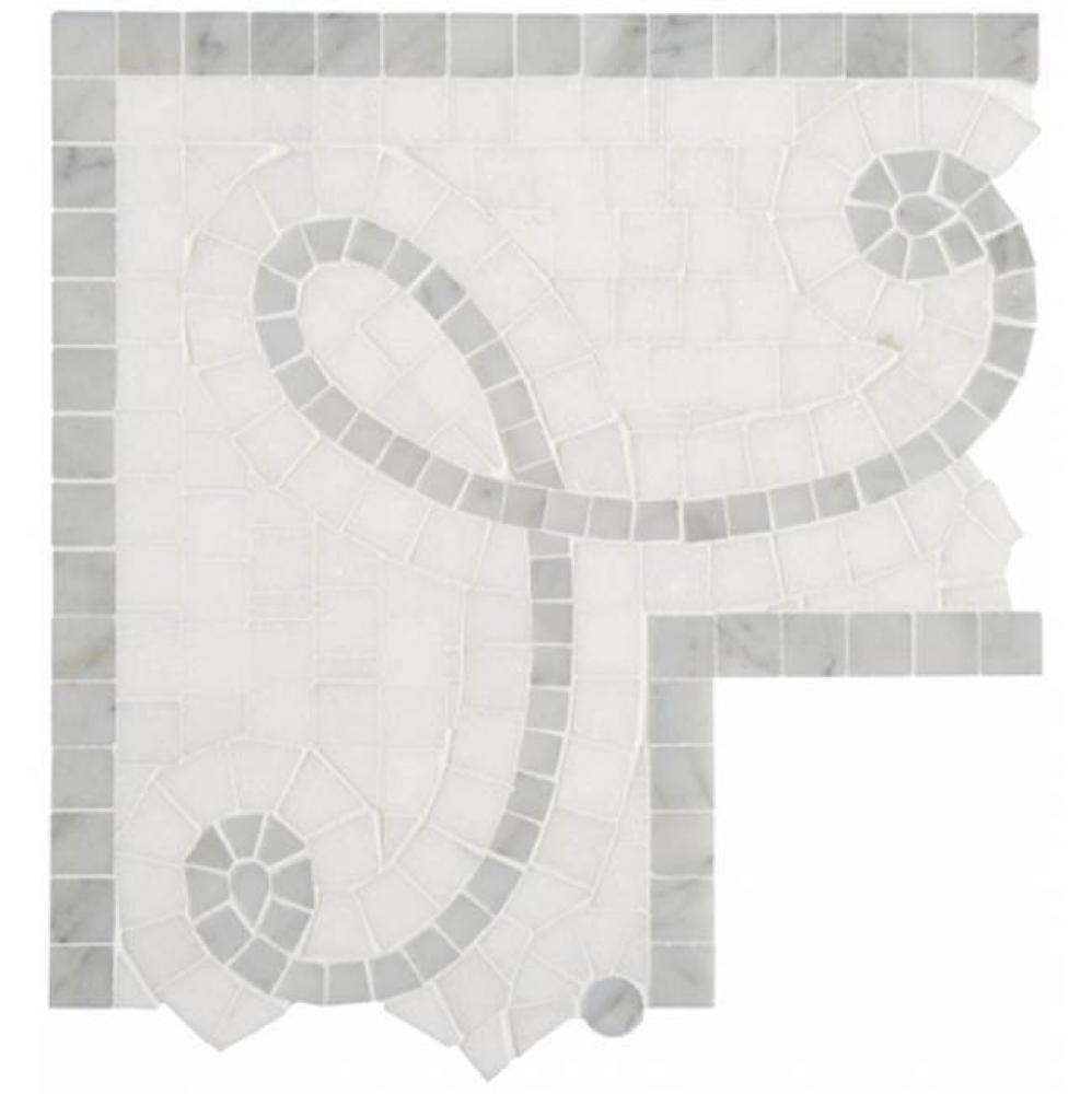 Signet Piquet Continuous Corner 9'' x 9'' in Stone Group