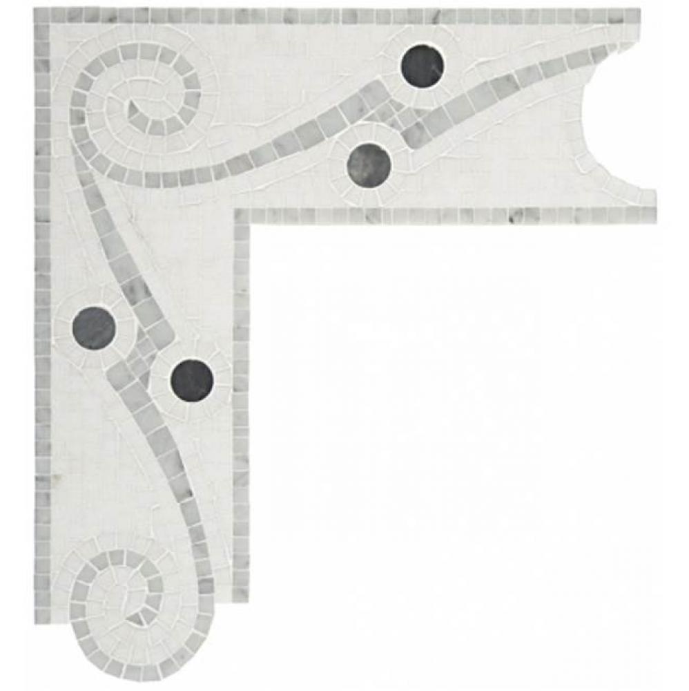 Signet French Curve Continuous Corner 14 1/8'' x 14 3/8'' in Stone Group 1,