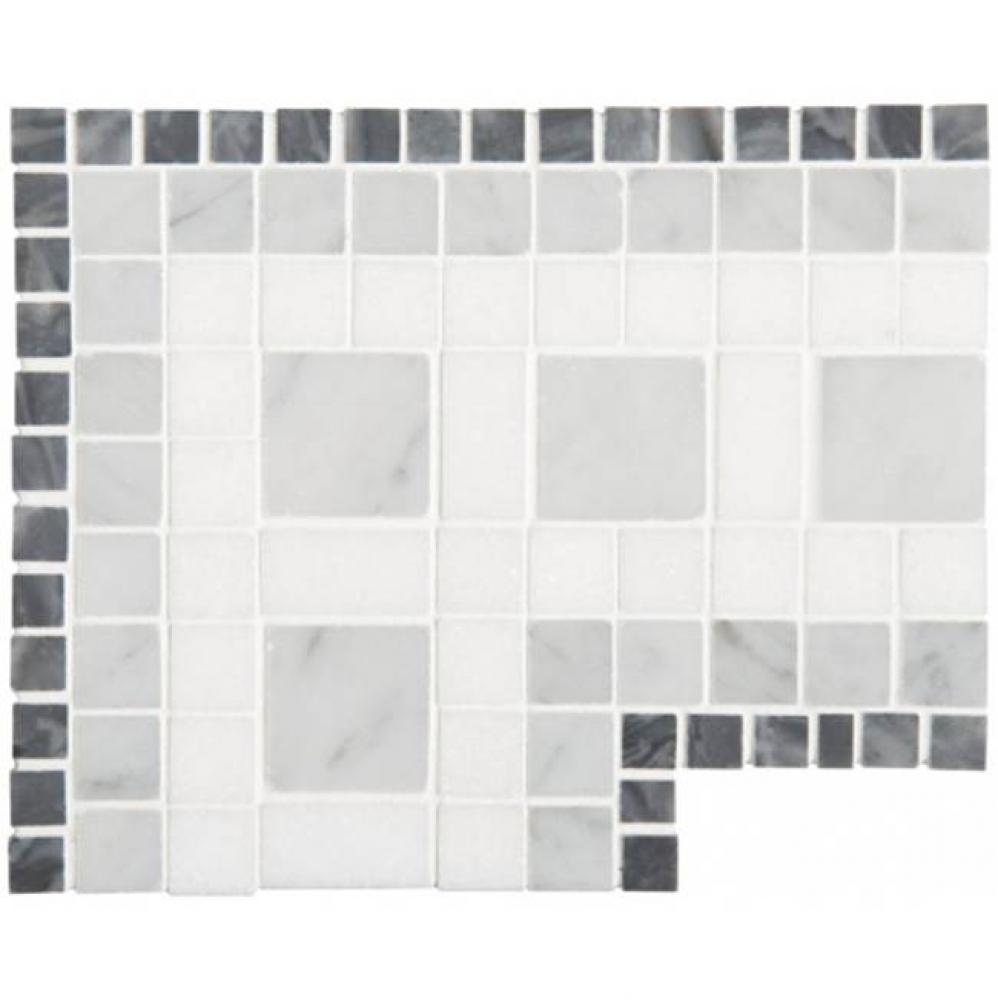 Signet Dentil Continuous Corner 5 1/2'' x 6 3/4'' in Stone Group