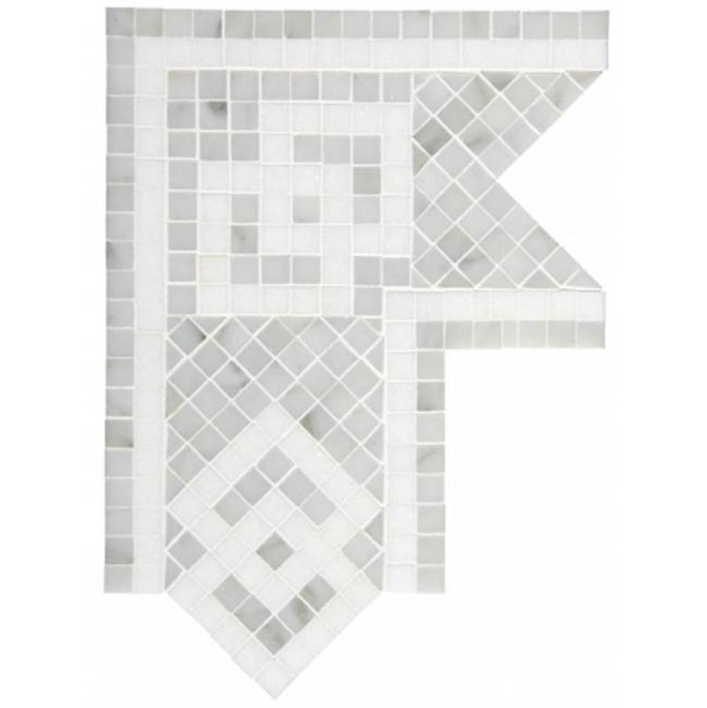 Signet Dazzle Continuous Corner 6 5/8'' x 7 3/4'' in Stone Group 1, 2, 3, and