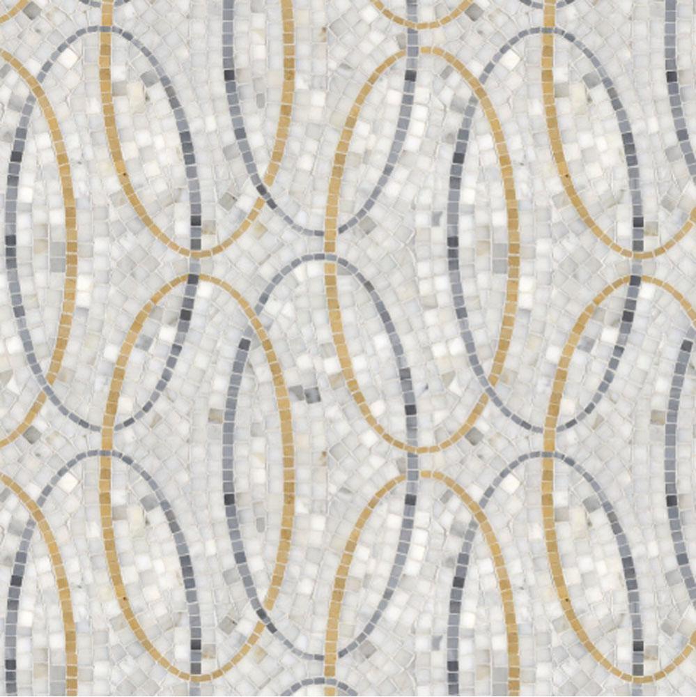 Parramore Oval Overlay Mosaic in Stone Group 1, 2, 3, and 4