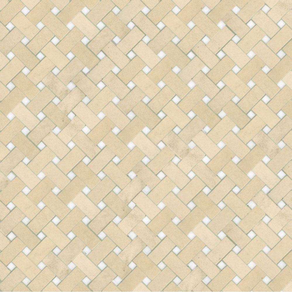 Parramore 3cm x 6cm Basketweave Mosaic in Stone Group