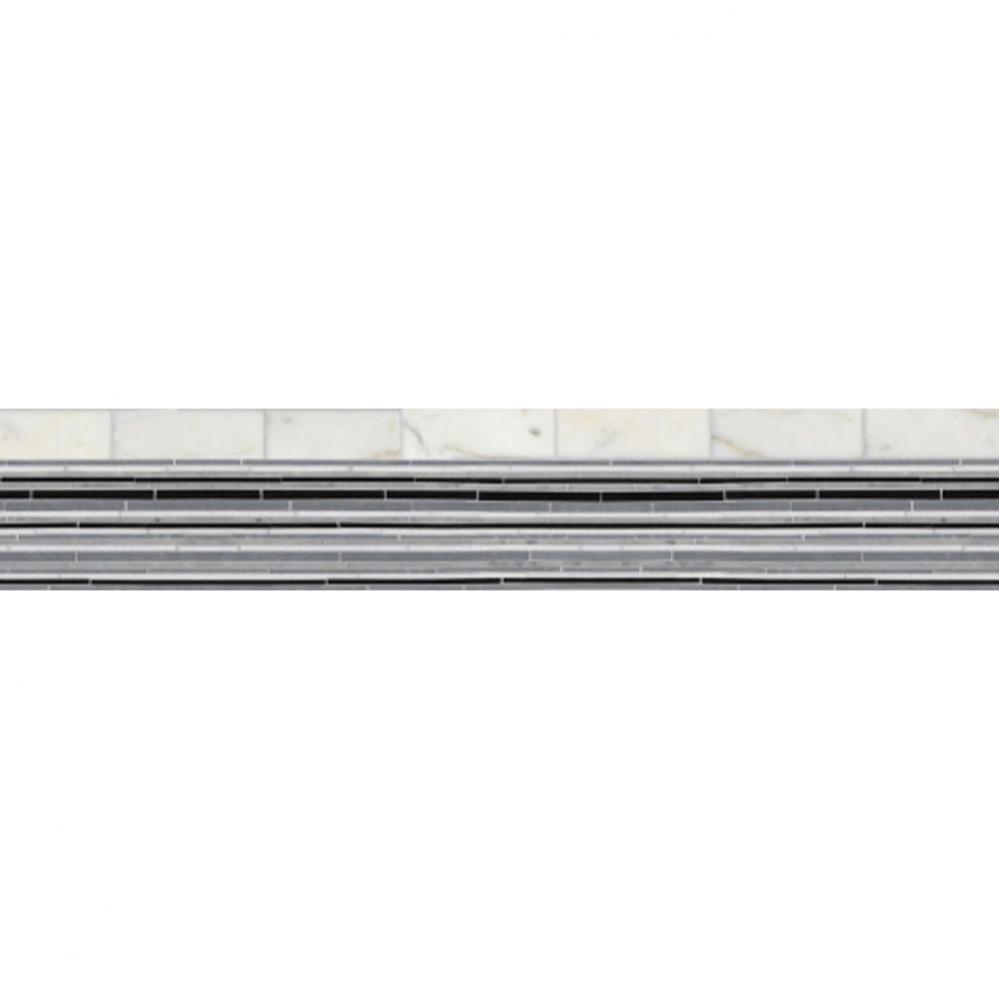 Parramore Simply Sticks Border 6 5/8 x 12 in Stone Group 1, 2, 3, and 4