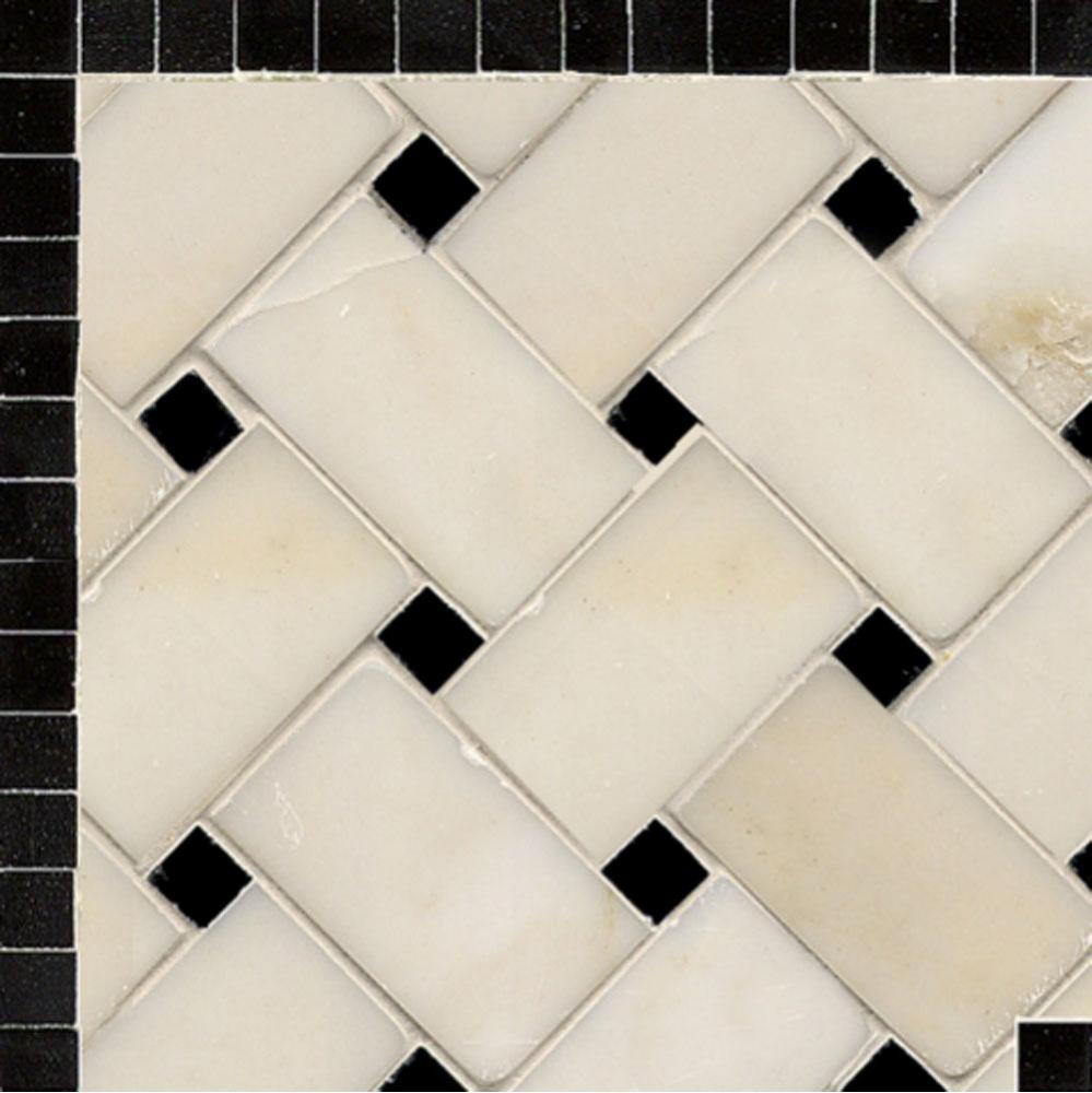 Parramore Basketweave Continuous Corner 5 1/4 in Stone Group 1, 2, 3, and 4