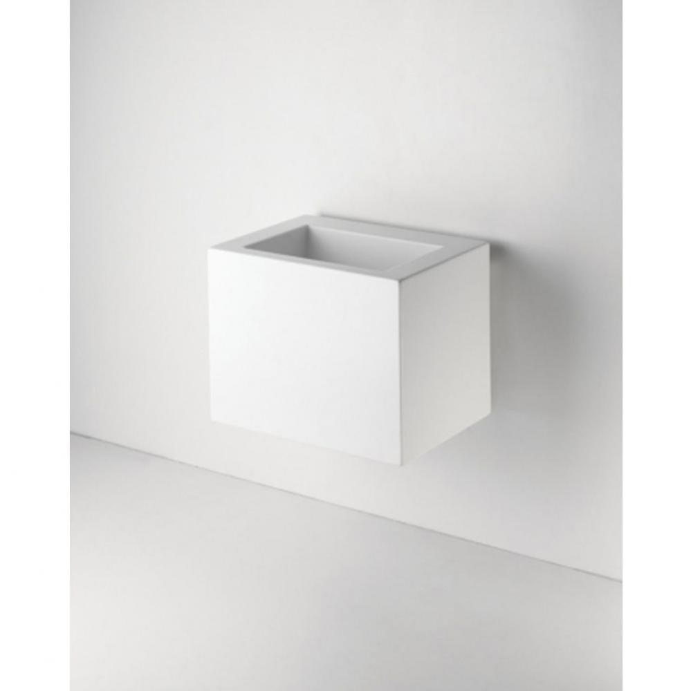 .25 Rectangular Single Wall Mounted Corian Lavatory Sink 26'' x 18 1/2'' x 19