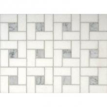 Waterworks 03-88415-77760 - Aqualinea 1 3/16'' x 2 7/16'' Arc D''Midi Mosaic in Stone Group