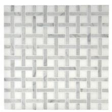 Waterworks 03-40090-65661 - Aqualinea 3/8'' x 2'' Basketweave Mosaic in Stone Group
