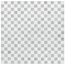 Waterworks 03-73338-25680 - Signet 1.5cm Checked Mosaic in Stone Group